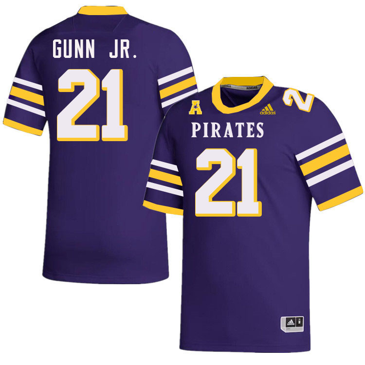 Marlon Gunn Jr. ECU Jersey,East Carolina Pirates #21 Marlon Gunn Jr. Jersey Youth College-Purple 202